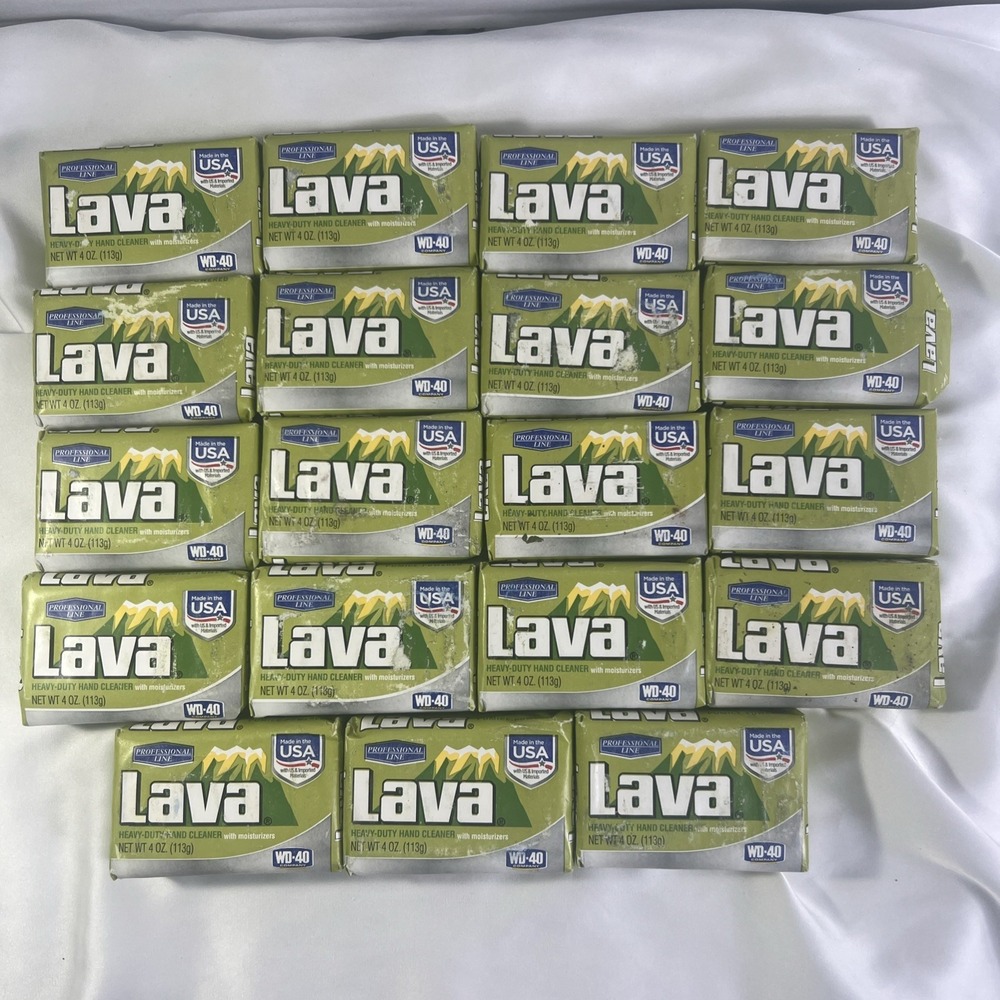 (19) VTG Lava Heavy-Duty Hand Cleaner Professional‎ Line, Bar Soap 4 oz USA